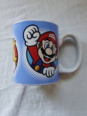 🍄 Nintendo Super Mario Bros. Coffee Mug – Mario, Luigi & Peach